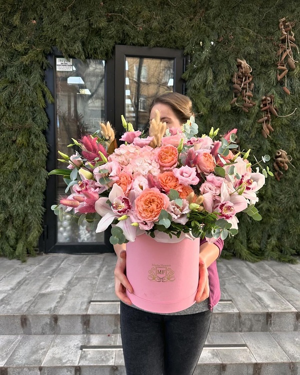 Flowers in a Box Happy Birthday