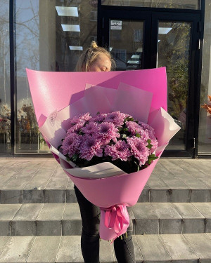 Pink Chrysanthemum Bouquet