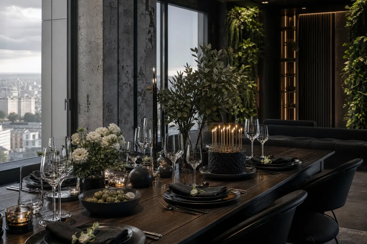 Restrained celebration table
