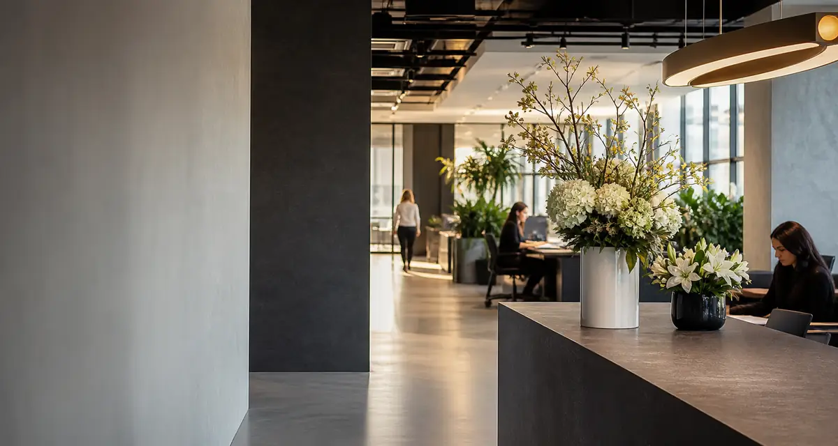 Recurring floral arrangements for a space